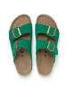 billowy Leren slippers groen