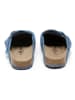 billowy Leren clogs blauw