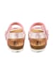 billowy Sandalen in Pink/ Bunt