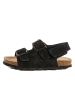 billowy Leren sandalen zwart