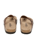 billowy Leren teenslippers bruin