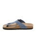 billowy Leren teenslippers blauw