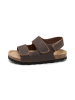 billowy Leren sandalen bruin