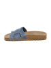 billowy Leren slippers blauw