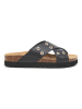 billowy Leren slippers zwart