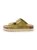 billowy Leren slippers groen