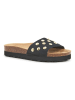 billowy Leren slippers zwart