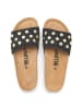 billowy Leren slippers zwart