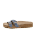 billowy Leren slippers blauw