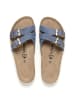 billowy Leren slippers blauw