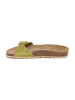 billowy Leren slippers groen