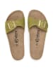billowy Leren slippers groen