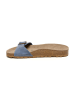 billowy Leren slippers blauw