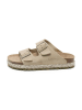 billowy Leren slippers beige
