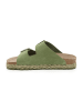 billowy Leren slippers groen