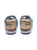 billowy Leren slippers blauw