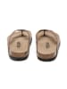 billowy Leren teenslippers bruin