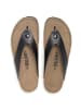 billowy Leren teenslippers zwart