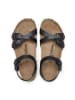 billowy Leren sandalen zwart