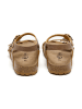 billowy Skórzane sandały w kolorze jasnobrązowym
