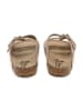 billowy Leren slippers beige