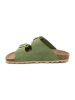 billowy Leren slippers groen