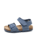 billowy Leren sandalen blauw