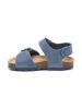 billowy Leren sandalen blauw
