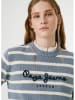 Pepe Jeans Pullover "Caprice" in Blaugrau/ Creme