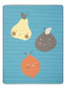 biederlack Babydecke ''Little Fruits'' in Blau - (L)100 x (B)75 cm