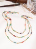 Pierres de Jade Vergulde ketting met sierelementen - (L)50 cm