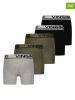 Vingino 5er-Set: Boxershorts in Schwarz/ Khaki/ Grau