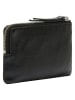 Liebeskind Berlin Leder-Geldbörse in Schwarz - (B)13 x (H)8 cm