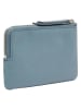 Liebeskind Berlin Leder-Geldbörse in Hellblau - (B)13 x (H)8 cm