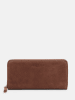 Liebeskind Berlin Leren portemonnee lichtbruin - (B)19 x (H)9 x (D)2 cm