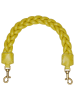 Liebeskind Berlin Skórzany uchwyt w kolorze żółtym do torebki - dł. 38 cm