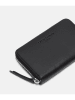 Liebeskind Berlin Leder-Geldbörse in Schwarz - (B)15 x (H)9 x (T)2 cm