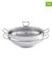 Fissler 3tlg. Set: Edelstahl-Wok "Nanjing"