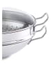 Fissler 3tlg. Set: Edelstahl-Wok "Nanjing"