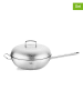 Fissler 2tlg. Set: Edelstahl-Wok "Profi Collection®"