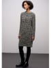 Street One Kleid in Grau/ Schwarz