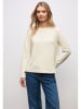 Street One Sweter w kolorze kremowym