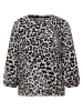Street One Bluse in Grau/Schwarz