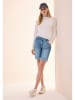 Cecil Jeans-Bermudas in Hellblau