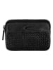 Camel Active Leder-Schlüsseletui "Wave" in Schwarz - (B)11 x (H)8 x (T)2 cm