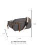 Camel Active Gürteltasche "Bari" in Grau - (B)40 x (H)12,5 x (T)4 cm