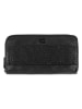Camel Active Leder-Geldbörse "Wave" in Schwarz - (B)19,5 x (H)10,5 x (T)2,5 cm