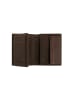 Camel Active Leder-Geldbörse "Taipeh" in Dunkelbraun - (B)9,5 x (H)12,5 x (T)2 cm