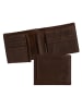 Camel Active Leder-Geldbörse "Dust" in Dunkelbraun - (B)12 x (H)10 x (T)1,5 cm