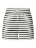 Pieces Sweatshorts in Weiß/ Schwarz